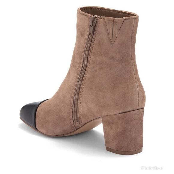 Revolve Steve Madden Jaslynn Suede Leather Block Heel Bootie Ankle Boots NWOT - Picture 2 of 12